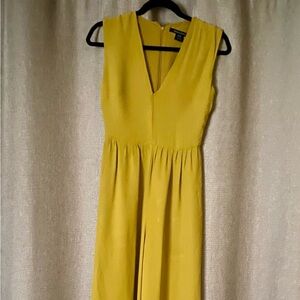 French Connection Vibrant Yellow Midi Romper